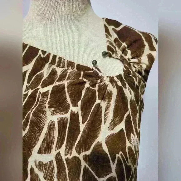 Lori Michaels collection giraffe  pattern dress. Size 4 - Picture 3 of 7